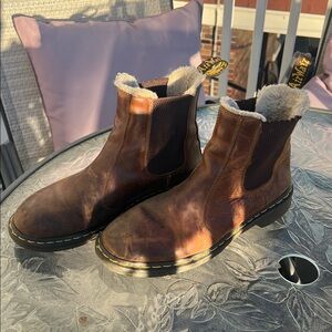 Dr. Martens Dark Brown Leather Women’s Boots